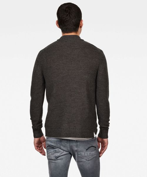 G-STAR(ジースター)の「Monogram Mock Turtle Knitted Sweater(ニット/セーター・メンズ・ダークグレー/ワインレッド/ダークブルー・SMALL/MEDIUM/LARGE/X-SMALL)」の5枚目の写真