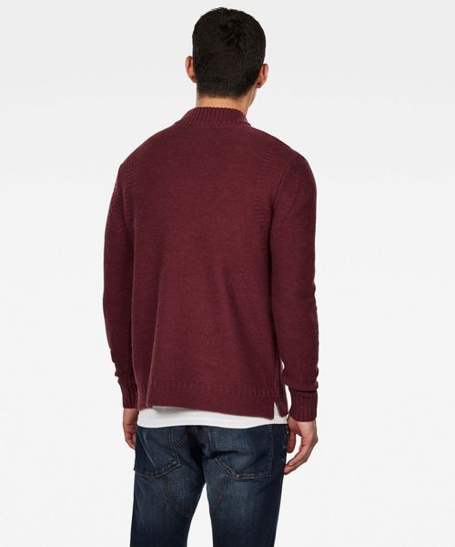G-STAR(ジースター)の「Monogram Mock Turtle Knitted Sweater(ニット/セーター・メンズ・ダークグレー/ワインレッド/ダークブルー・SMALL/MEDIUM/LARGE/X-SMALL)」の11枚目の写真