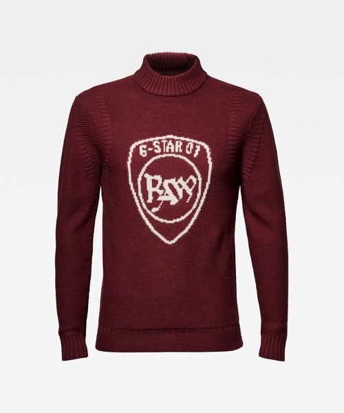 G-STAR(ジースター)の「Monogram Mock Turtle Knitted Sweater(ニット/セーター・メンズ・ダークグレー/ワインレッド/ダークブルー・SMALL/MEDIUM/LARGE/X-SMALL)」の17枚目の写真