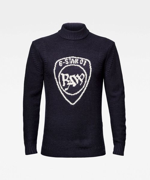 G-STAR(ジースター)の「Monogram Mock Turtle Knitted Sweater(ニット/セーター・メンズ・ダークグレー/ワインレッド/ダークブルー・SMALL/MEDIUM/LARGE/X-SMALL)」の15枚目の写真