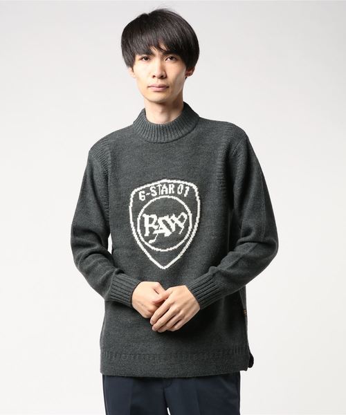 G-STAR(ジースター)の「Monogram Mock Turtle Knitted Sweater(ニット/セーター・メンズ・ダークグレー/ワインレッド/ダークブルー・SMALL/MEDIUM/LARGE/X-SMALL)」の19枚目の写真