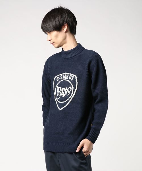 G-STAR(ジースター)の「Monogram Mock Turtle Knitted Sweater(ニット/セーター・メンズ・ダークグレー/ワインレッド/ダークブルー・SMALL/MEDIUM/LARGE/X-SMALL)」の20枚目の写真