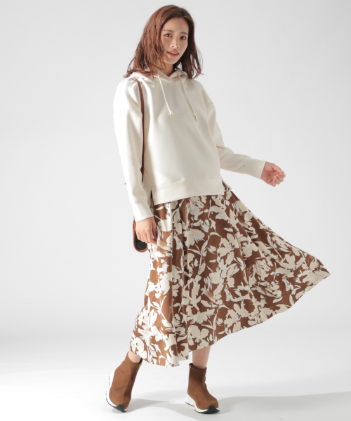 BAYFLOW（ベイフロー）の「アソートガラタックフレアスカート（スカート・レディース・ブラウン/グレー/オフホワイト・SMALL/MEDIUM）」の16枚目の写真