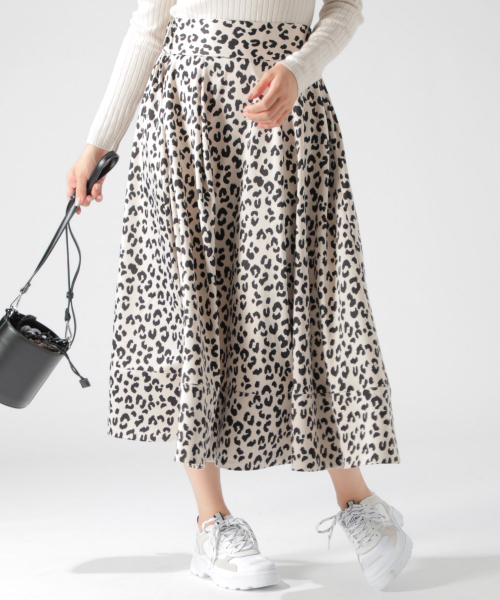 BAYFLOW（ベイフロー）の「アソートガラタックフレアスカート（スカート・レディース・ブラウン/グレー/オフホワイト・SMALL/MEDIUM）」の17枚目の写真