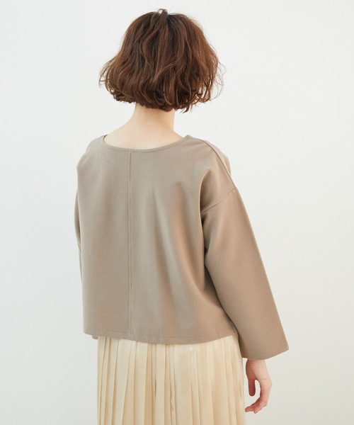 ROPE' PICNIC（ロペピクニック）の「【セットアップ対応】【2WAY】起毛ポンチプルオーバー（その他トップス・レディース・ベージュ系その他/ブラウン系その他2/ダークブラウン・40/38）」の12枚目の写真