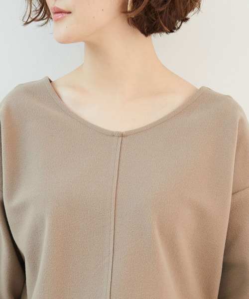 ROPE' PICNIC（ロペピクニック）の「【セットアップ対応】【2WAY】起毛ポンチプルオーバー（その他トップス・レディース・ベージュ系その他/ブラウン系その他2/ダークブラウン・40/38）」の11枚目の写真