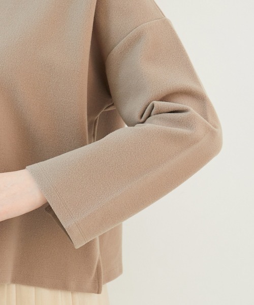 ROPE' PICNIC（ロペピクニック）の「【セットアップ対応】【2WAY】起毛ポンチプルオーバー（その他トップス・レディース・ベージュ系その他/ブラウン系その他2/ダークブラウン・40/38）」の10枚目の写真