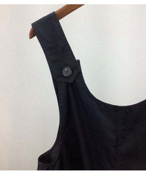 ulu(ウル)の「original cotton combination(サロペット/オーバーオール・レディース・ブラック/ベージュ・ONESIZE)」の7枚目の写真