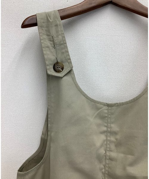 ulu(ウル)の「original cotton combination(サロペット/オーバーオール・レディース・ブラック/ベージュ・ONESIZE)」の8枚目の写真