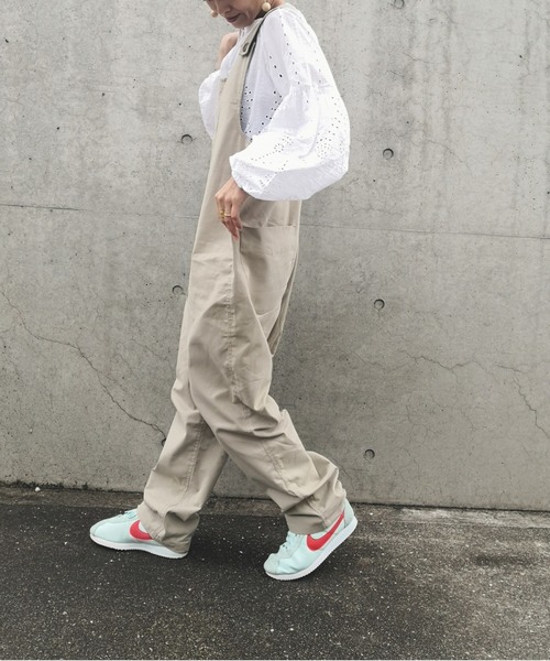 ulu(ウル)の「original cotton combination(サロペット/オーバーオール・レディース・ブラック/ベージュ・ONESIZE)」の10枚目の写真