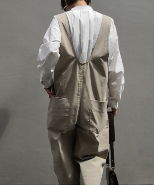 ulu(ウル)の「original cotton combination(サロペット/オーバーオール・レディース・ブラック/ベージュ・ONESIZE)」の11枚目の写真