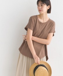 OMNES Another Edition（オムネス アナザーエディション）の「ベアワッフルヘンリーネックトップス（Tシャツ/カットソー・レディース）」