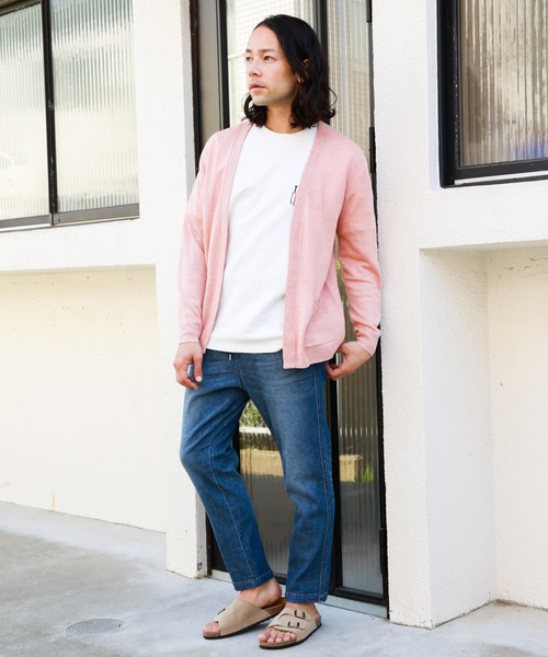 BAYFLOW（ベイフロー）の「デニムメッシュテーパードパンツ（デニムパンツ・メンズ・アクア/クリアブルー・LARGE/MEDIUM/SMALL）」の11枚目の写真