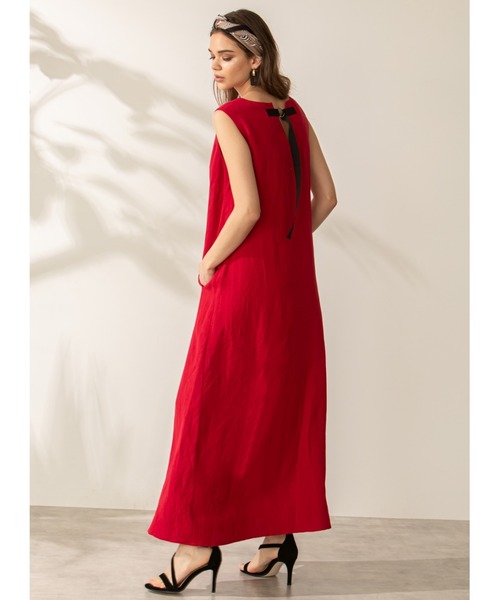 セール 麻混フレアマキシワンピース ワンピース Pinky Dianne ピンキーアンドダイアン のファッション通販 Zozotown