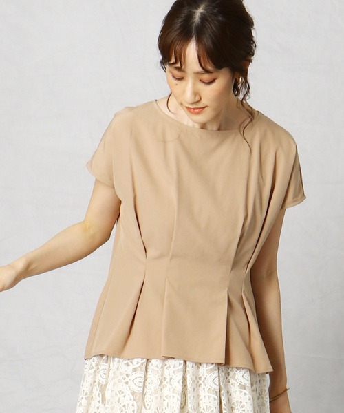 Comme Ca Mature(コムサマチュア)の「シャーリング シャツプルオーバー(シャツ/ブラウス・レディース・ネイビー/キャメル/ダークカーキ・MEDIUM/LARGE/X-LARGE)」の3枚目の写真