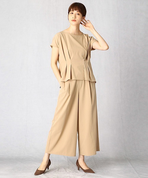 Comme Ca Mature(コムサマチュア)の「シャーリング シャツプルオーバー(シャツ/ブラウス・レディース・ネイビー/キャメル/ダークカーキ・MEDIUM/LARGE/X-LARGE)」の6枚目の写真