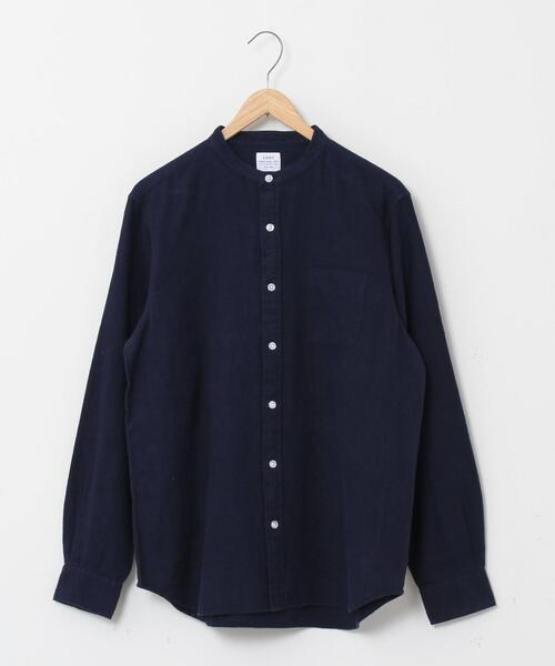 coen(コーエン)の「ウィンターリネンバンドカラーシャツ#(シャツ/ブラウス・メンズ・オフホワイト/ダークグリーン/ネイビー/ベージュ・X-LARGE/LARGE/MEDIUM/SMALL)」の20枚目の写真