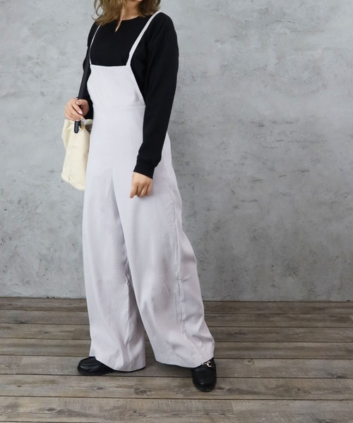 Riberry(リベリー)の「ツイルサロペット(サロペット/オーバーオール・レディース・チャコールグレー/ライトグレー/カーキ/キャメル・MEDIUM)」の8枚目の写真