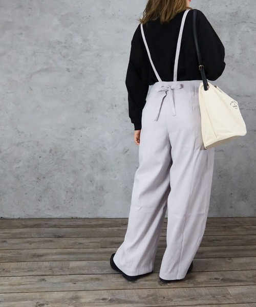 Riberry(リベリー)の「ツイルサロペット(サロペット/オーバーオール・レディース・チャコールグレー/ライトグレー/カーキ/キャメル・MEDIUM)」の9枚目の写真