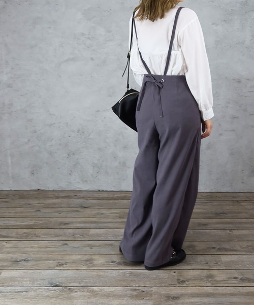 Riberry(リベリー)の「ツイルサロペット(サロペット/オーバーオール・レディース・チャコールグレー/ライトグレー/カーキ/キャメル・MEDIUM)」の13枚目の写真