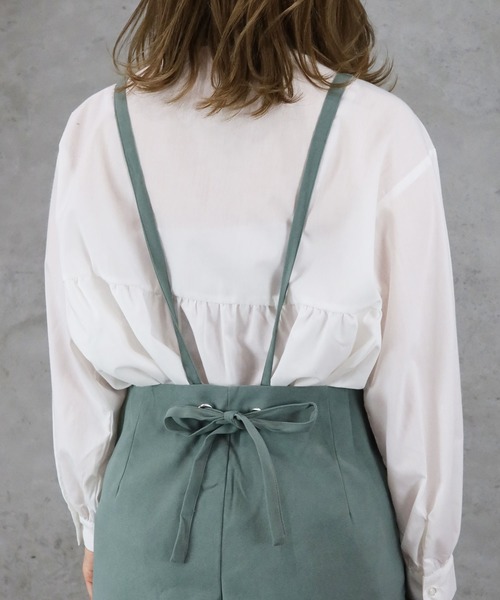 Riberry(リベリー)の「ツイルサロペット(サロペット/オーバーオール・レディース・チャコールグレー/ライトグレー/カーキ/キャメル・MEDIUM)」の17枚目の写真