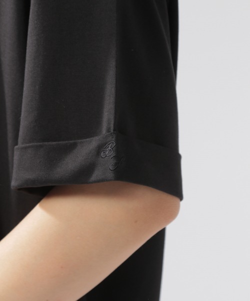 BAYFLOW(ベイフロー)の「カラーVネックTシャツ(Tシャツ/カットソー・レディース・ボルドー/ブラック/モカ/ホワイト/カーキ/アイボリー・MEDIUM/SMALL)」の10枚目の写真