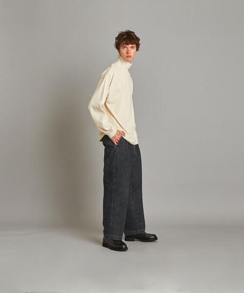 Steven Alan（スティーブンアラン）の「＜Steven Alan＞ SPM TURTLE NECK LONG SLEEVE TEE-BOX /カットソー（Tシャツ/カットソー・メンズ・ブラック/ホワイト/ナチュラル・X-LARGE/LARGE/MEDIUM/SMALL）」の8枚目の写真