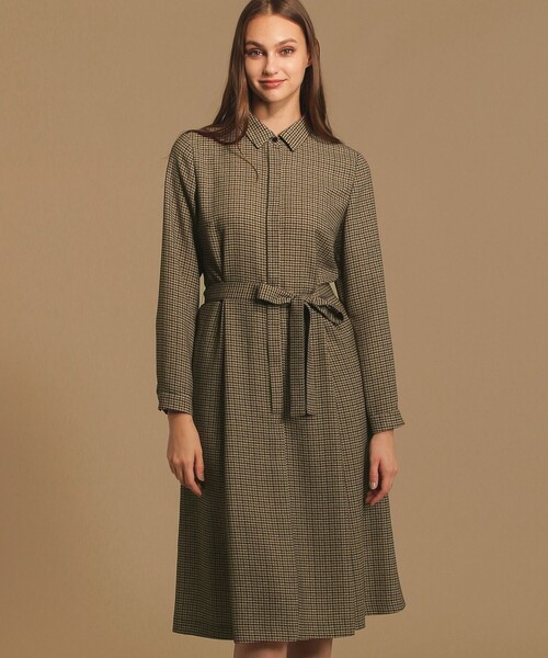 セール ウールライクツイルチェックワンピース ワンピース Mackintosh ワンピース ドレス London マッキントッシュ London マッキントッシュ ワンピース ロンドン のファッション