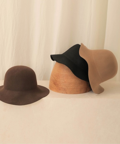 Bab（バブ）の「【WEB限定】ウール100%ベルハット（ハット・レディース・ベージュ/ブラウン/ブラック・FREE）」の7枚目の写真