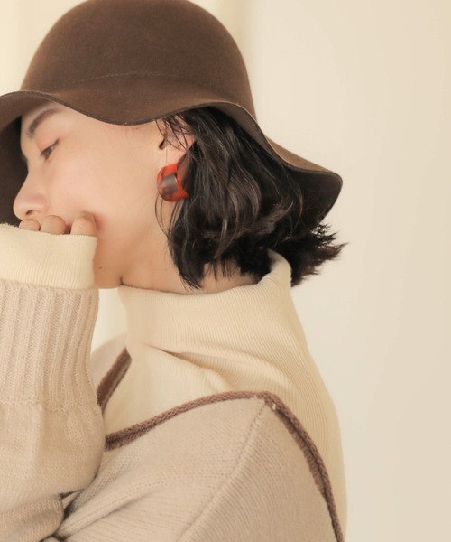 Bab（バブ）の「【WEB限定】ウール100%ベルハット（ハット・レディース・ベージュ/ブラウン/ブラック・FREE）」の11枚目の写真