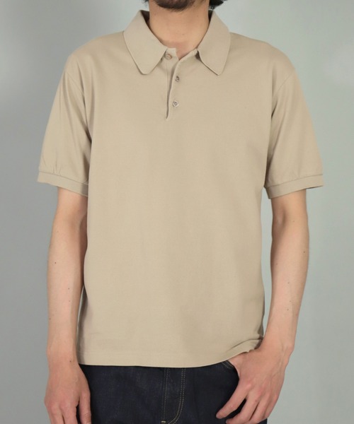 OMNIGOD（オムニゴッド）の「[OMNIGOD mens / オムニゴッド]　カノコ　ショートスリーブポロシャツ（ポロシャツ・メンズ・ブラック/ベージュ/レッド/イエロー/ブルー/ホワイト・2/3/4）」の8枚目の写真