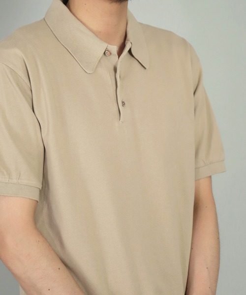 OMNIGOD（オムニゴッド）の「[OMNIGOD mens / オムニゴッド]　カノコ　ショートスリーブポロシャツ（ポロシャツ・メンズ・ブラック/ベージュ/レッド/イエロー/ブルー/ホワイト・2/3/4）」の12枚目の写真