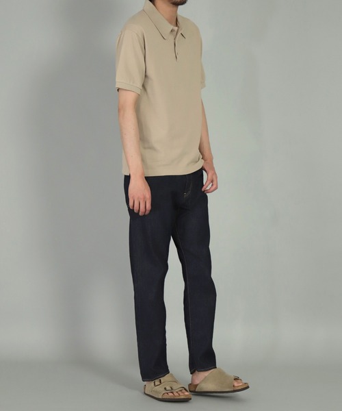 OMNIGOD（オムニゴッド）の「[OMNIGOD mens / オムニゴッド]　カノコ　ショートスリーブポロシャツ（ポロシャツ・メンズ・ブラック/ベージュ/レッド/イエロー/ブルー/ホワイト・2/3/4）」の16枚目の写真