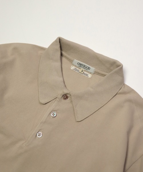 OMNIGOD（オムニゴッド）の「[OMNIGOD mens / オムニゴッド]　カノコ　ショートスリーブポロシャツ（ポロシャツ・メンズ・ブラック/ベージュ/レッド/イエロー/ブルー/ホワイト・2/3/4）」の18枚目の写真