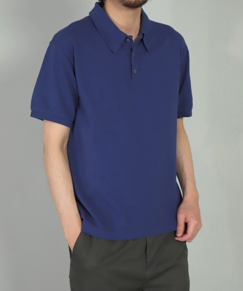 OMNIGOD（オムニゴッド）の「[OMNIGOD mens / オムニゴッド]　カノコ　ショートスリーブポロシャツ（ポロシャツ・メンズ・ブラック/ベージュ/レッド/イエロー/ブルー/ホワイト・2/3/4）」の22枚目の写真