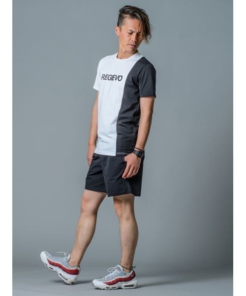 REGIEVO(レジエボ)の「【REGIEVO】REGIEVOロゴTシャツ(Tシャツ/カットソー・メンズ・ブラック×ホワイト/ホワイト×ブラック/グレー×ホワイト・S/L/XL/M)」の5枚目の写真