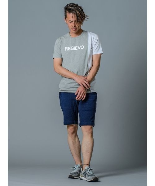 REGIEVO(レジエボ)の「【REGIEVO】REGIEVOロゴTシャツ(Tシャツ/カットソー・メンズ・ブラック×ホワイト/ホワイト×ブラック/グレー×ホワイト・S/L/XL/M)」の7枚目の写真