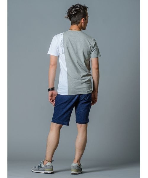 REGIEVO(レジエボ)の「【REGIEVO】REGIEVOロゴTシャツ(Tシャツ/カットソー・メンズ・ブラック×ホワイト/ホワイト×ブラック/グレー×ホワイト・S/L/XL/M)」の8枚目の写真