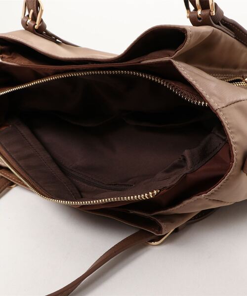 MONICA（モニカ）の「ナイロン2WAYトートバッグ Sサイズ（トートバッグ・レディース・ブラック/ベージュ/ネイビー/カーキ/ピンク・FREE）」の10枚目の写真