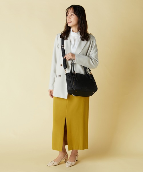 MONICA（モニカ）の「ナイロン2WAYトートバッグ Sサイズ（トートバッグ・レディース・ブラック/ベージュ/ネイビー/カーキ/ピンク・FREE）」の13枚目の写真