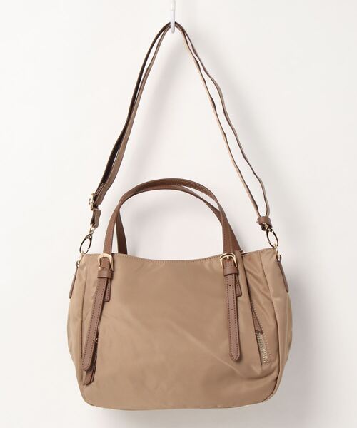 MONICA（モニカ）の「ナイロン2WAYトートバッグ Sサイズ（トートバッグ・レディース・ブラック/ベージュ/ネイビー/カーキ/ピンク・FREE）」の16枚目の写真