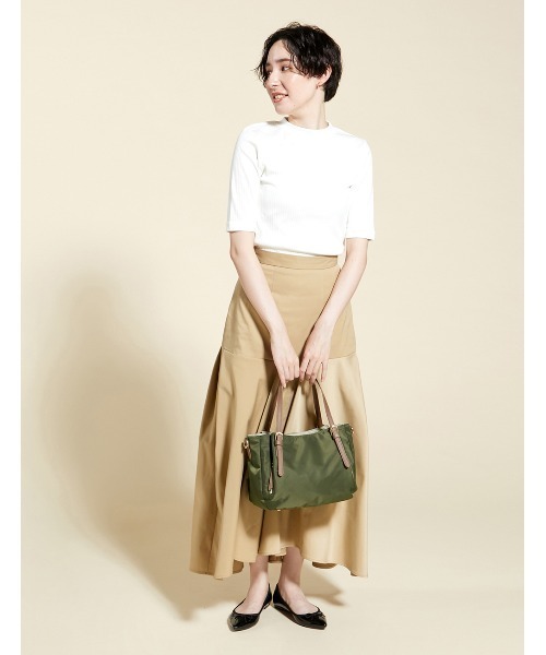 MONICA（モニカ）の「ナイロン2WAYトートバッグ Sサイズ（トートバッグ・レディース・ブラック/ベージュ/ネイビー/カーキ/ピンク・FREE）」の20枚目の写真