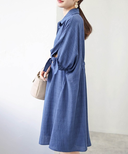 1つボタンシャツワンピース（シャツワンピース）｜amie studio（アミエ