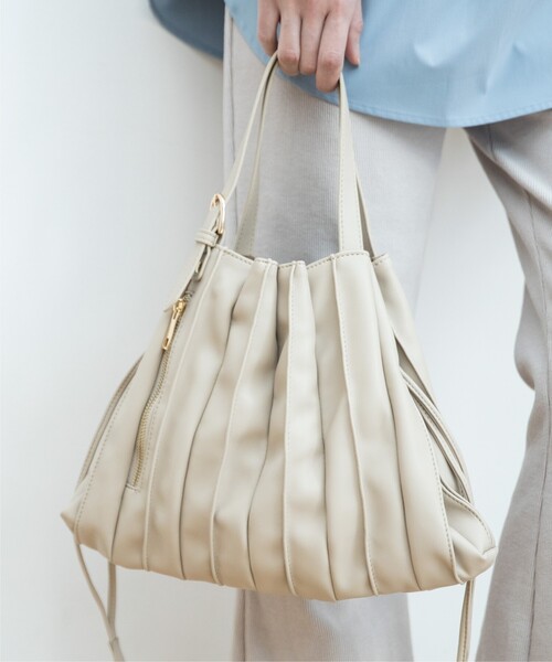 レザープリーツ2wayトートバッグ トートバッグ The Shop Tk ザ ショップ ティーケー のファッション通販 Zozotown