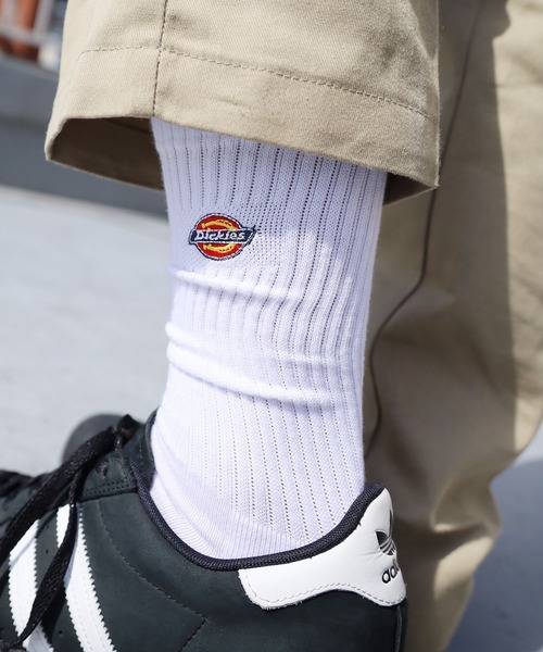 Dickies(ディッキーズ)の「Dickies/ディッキーズ DK C3P ロゴ刺繍底パイル 靴下 2026年春夏(ソックス/靴下・メンズ・ブラック/ホワイト・25-27CM)」の1枚目の写真