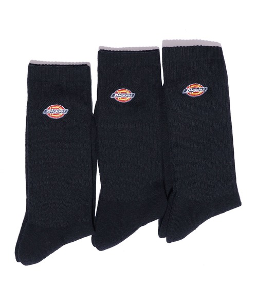 Dickies(ディッキーズ)の「Dickies/ディッキーズ DK C3P ロゴ刺繍底パイル 靴下 2026年春夏(ソックス/靴下・メンズ・ブラック/ホワイト・25-27CM)」の5枚目の写真