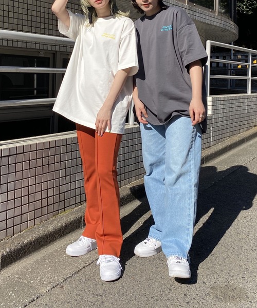 PBLIM(ページボーイリム)の「【PAGEBOYLIM】フラワーグラフィックT(Tシャツ/カットソー・レディース・チャコールグレー/ベージュ/オフホワイト・MEDIUM/LARGE)」の10枚目の写真