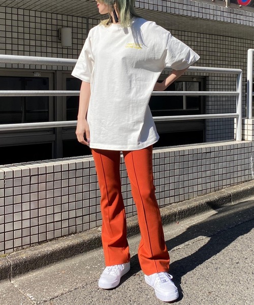 PBLIM(ページボーイリム)の「【PAGEBOYLIM】フラワーグラフィックT(Tシャツ/カットソー・レディース・チャコールグレー/ベージュ/オフホワイト・MEDIUM/LARGE)」の13枚目の写真