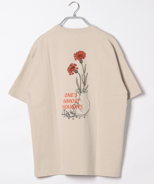 PBLIM(ページボーイリム)の「【PAGEBOYLIM】フラワーグラフィックT(Tシャツ/カットソー・レディース・チャコールグレー/ベージュ/オフホワイト・MEDIUM/LARGE)」の17枚目の写真