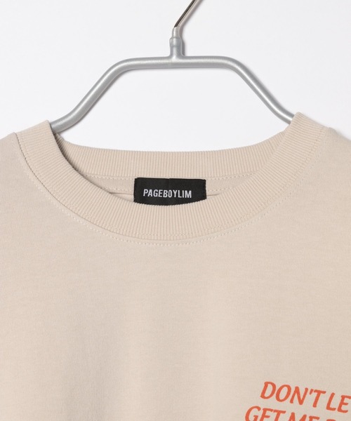 PBLIM(ページボーイリム)の「【PAGEBOYLIM】フラワーグラフィックT(Tシャツ/カットソー・レディース・チャコールグレー/ベージュ/オフホワイト・MEDIUM/LARGE)」の20枚目の写真